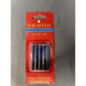 NOS Sheaffer 5 Pack Blue Ink Refiils